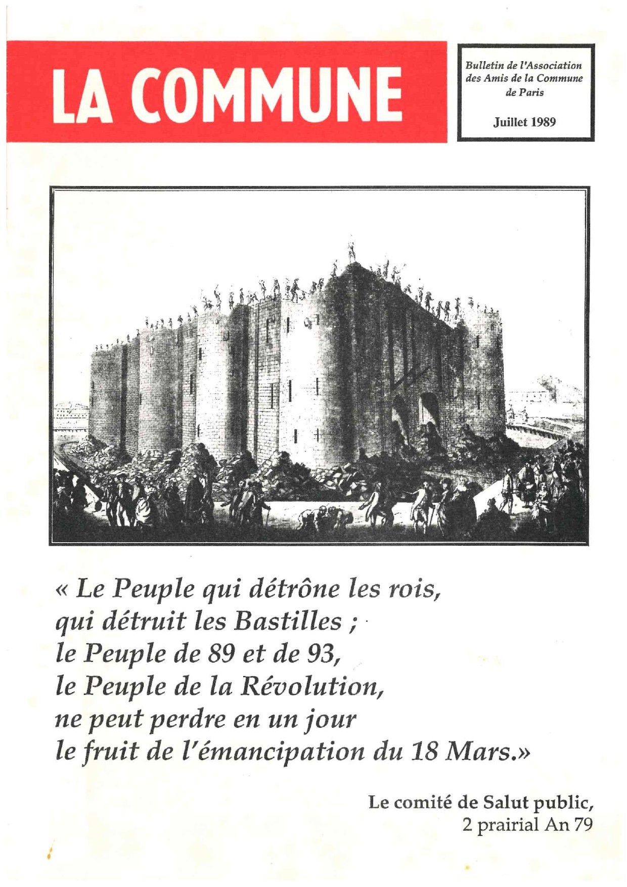 4ème série, Juillet 1989