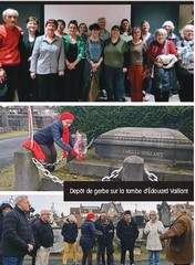 Journée internationale des Droits des femmes et Depôt de gerbe sur la tombe d’Édouard Vaillant