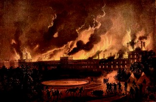 Les Tuileries incendiées, dans Léon Sabatier et Albert Adam, Paris et ses ruines, 1873 (source : © Musée Carnavalet – Histoire de Paris) Les Tuileries incendiées, dans Léon Sabatier et Albert Adam, Paris et ses ruines, 1873 (source : © Musée Carnavalet – Histoire de Paris)