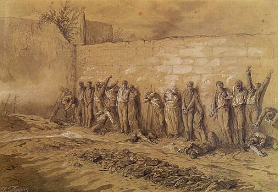 Alfred Henri Darjou : Exécution au Mur des Fédérés le 28 mai 1871 Alfred Henri Darjou : Exécution au Mur des Fédérés le 28 mai 1871
